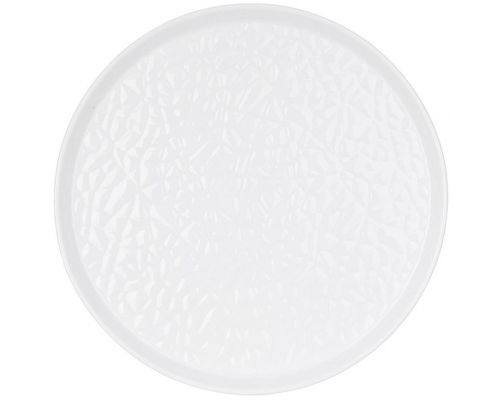 Тарелки фарфоровые "White City" Bubbles Ø31см, набор 2 круглые тарелки