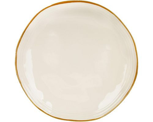 Тарелки керамические Daisy Casual Ø26см, набор 4 бежевые тарелки