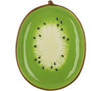 Тарелки керамические "Киви" 22х17см, набор 4 обеденные тарелки "Kiwi"