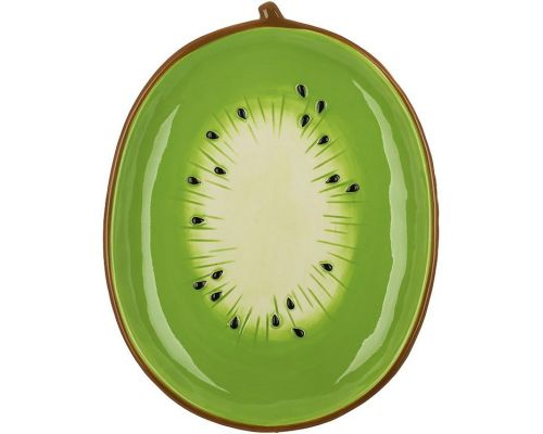 Тарелки керамические "Киви" 22х17см, набор 4 обеденные тарелки "Kiwi"