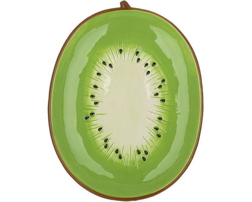 Тарелки керамические "Киви" 27х21см, набор 2 обеденные тарелки "Kiwi"