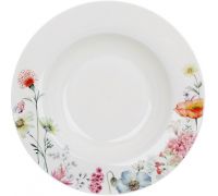 Тарелки суповых Flower Garden Ø22см, набор 6 фарфоровых тарелок